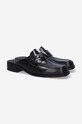 MISBHV leather sliders The Brutalist 3021BW201 black