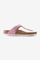 rózsaszín Birkenstock flip-flop velúrból Gizeh Női