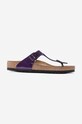 Birkenstock flip flops Gizeh faux patent leather violet 1023235