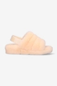 beige UGG wool slippers Fluff Yeah Women’s