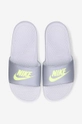 gray Nike sliders Benassi