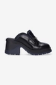 black Filling Pieces leather sliders Gali Mule Women’s