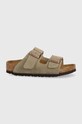 Παιδικές παντόφλες σουέτ Birkenstock μπεζ 1021704