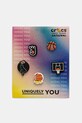 Crocs przypinki do obuwia dziecięce Basketball Team 5 Pack 5-pack czarny 10015037.Basketball.Tea