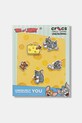 Crocs przypinki do obuwia dziecięce Tom and Jerry 5Pck 5-pack Postacie z bajek szary 10015277.Tom.and.Jerry.