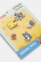 Crocs przypinki do obuwia dziecięce Tom and Jerry 5Pck 5-pack 10015277.Tom.and.Jerry. szary AA00
