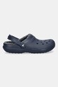 Crocs papuci Classic Lined Clog 203591.CLASSIC.LINED bleumarin AW20