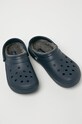 Crocs papuci Classic Lined Clog 203591.CLASSIC.LINED bleumarin AW20