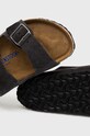 Birkenstock klapki zamszowe Arizona SFB szary 552321.GRAY