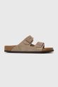 Παντόφλες σουέτ Birkenstock Arizona συνθετικό μπεζ 51461