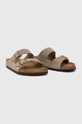 Semišové pantofle Birkenstock Arizona šedá