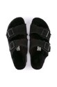 Copati iz semiša Birkenstock Arizona Shearling 752661.BLK črna