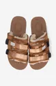 brown Suicoke sliders Rubber Sole MOTO-M2AB