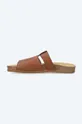 A.P.C. leather sliders Mules Gabriel  Uppers: Natural leather Inside: Suede Outsole: Synthetic material