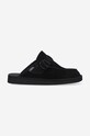 Suicoke ciabatte slide in camoscio mules nero LEMI.SAB