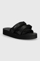 Шлепанцы Suicoke платформа чёрный MOTO.PO