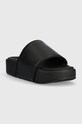 Kožne natikače adidas Originals Y-3 Slide FZ6403 crna AA00
