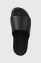μαύρο Δερμάτινες παντόφλες adidas Originals Y-3 Slide