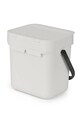 Kuchnia i bar Brabantia kosz na śmieci Sort & Go 3 L 213229 szary