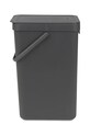 Kuchnia i bar Brabantia kosz na śmieci Sort & Go 16 L 109966 szary