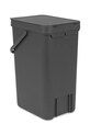 Brabantia kosz na śmieci Sort & Go 16 L szary 109966
