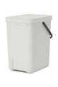 Kuchnia i bar Brabantia kosz na śmieci Sort & Go 25 L 214400 szary