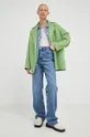 Vlnený kabát American Vintage zelená