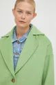 zielony American Vintage płaszcz wełniany