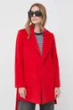 Μάλλινο παλτό MAX&Co. κόκκινο