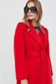 červená Vlnený kabát MAX&Co.