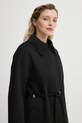 Μάλλινο παλτό BA&SH 1H22KATE μαύρο