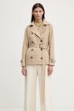 Renewed palton Creative Upcycling bej Reworked.Jacket.1