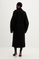 Odzież MMC STUDIO płaszcz wełniany z kaszmirem VESPERE.COAT czarny