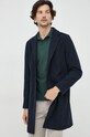 Selected Homme płaszcz wełniany granatowy 16081403.DarkSapphi