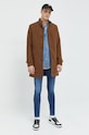 Premium by Jack&Jones kabát gyapjú keverékből 12177644.DarkCoatKh barna AA00