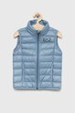 Детский пуховой безрукавник EA7 Emporio Armani лёгкий пух голубой 8NBQ02.BN29Z
