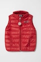 EA7 Emporio Armani vesta de puf pentru copii cu captuseala rosu 8NBQ02.BN29Z