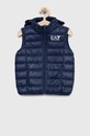 EA7 Emporio Armani vesta de puf pentru copii cu captuseala bleumarin 8NBQ02.BN29Z