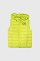 Detská páperová vesta EA7 Emporio Armani jemné zateplenie zelená 8NBQ02.BN29Z