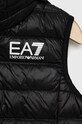 Pufasti dječji prsluk bez rukava EA7 Emporio Armani 8NBQ02.BN29Z crna AA00