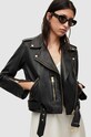 AllSaints ramoneska skórzana BALFERN BIKER nieocieplane czarny WL154W
