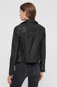 Îmbrăcăminte AllSaints geaca ramones de piele WL047C negru