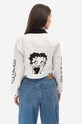 Odzież Guess Originals kurtka jeansowa bawełniana x Betty Boop W2BXN3.D4SB0 biały