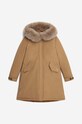 Woolrich parka puchowa Keystone brązowy CFWWOU0546FRUT0573