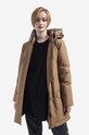 Páperová bunda Woolrich Arctic High Collar Parka zateplené hnedá CFWWOU0547FRUT0001