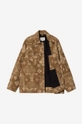 Jakna Carhartt WIP Irving Coat W' VERSE PRINT/HAMILTON BROWN Ženski