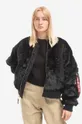 black Alpha Industries bomber jacket MA-1 OS Fur Women’s