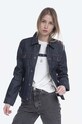 A.P.C. kurtka jeansowa Blouson Brandy bez kaptura granatowy COZZI.F02268