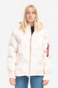 white Alpha Industries jacket Hooded Logo Puffer Women’s