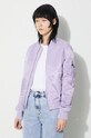 Куртка-бомбер Alpha Industries MA-1 VF LW фиолетовой 156001.209